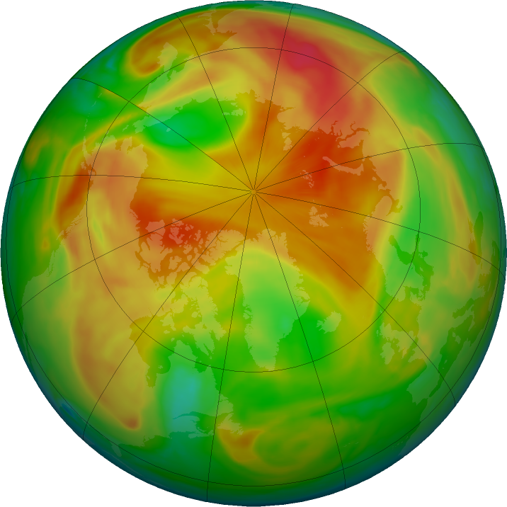 Arctic ozone map for 23 April 2023